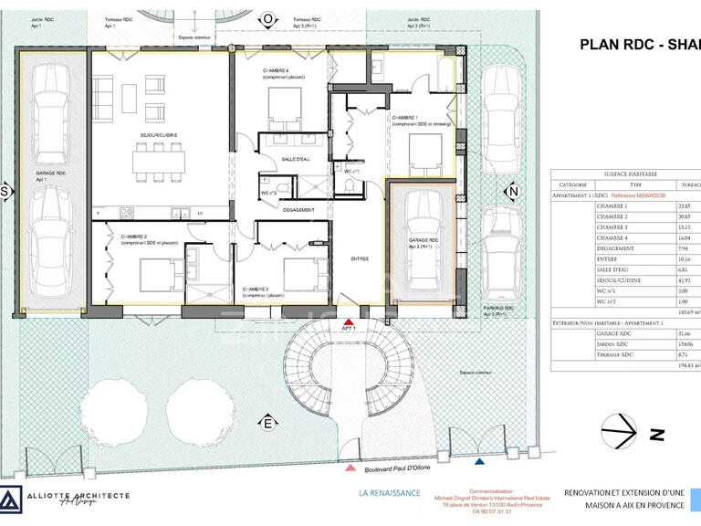 Vente Appartement Aix-en-Provence - 4 chambres