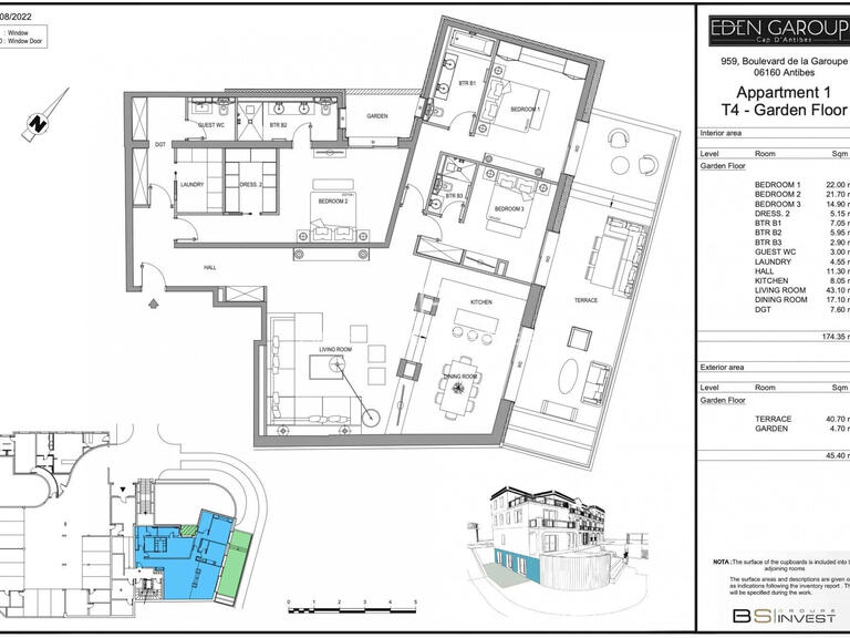 Vente Appartement Antibes - 3 chambres