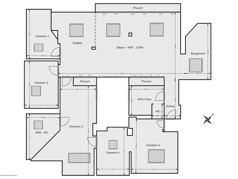 Appartement Biarritz - 3 chambres - 77m²