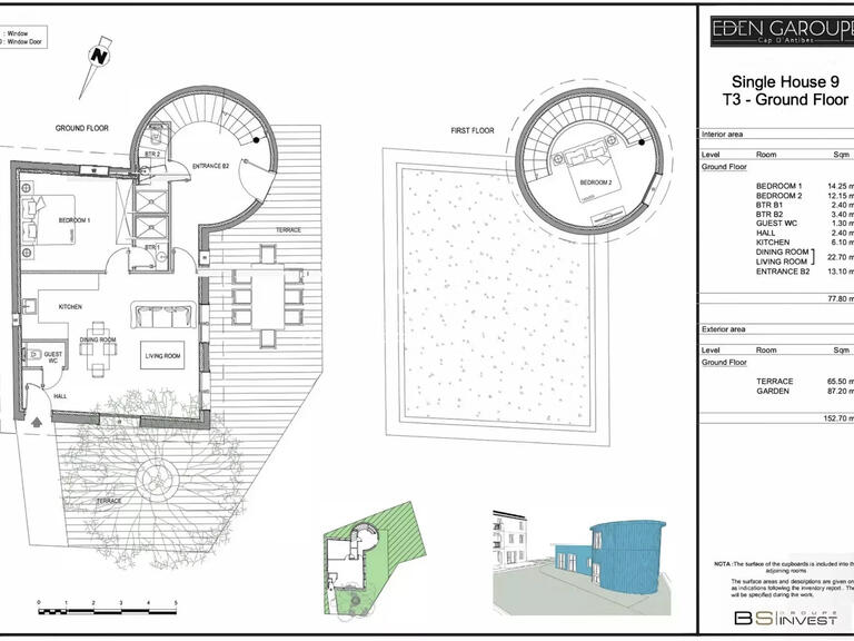 Apartment cap-d-antibes - 2 bedrooms - 87m²