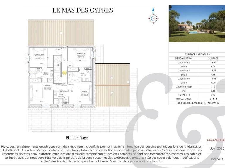 Maison Eygalières - 5 chambres - 226m²