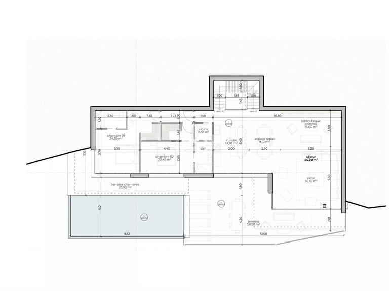 Terrain Èze - 1101m²