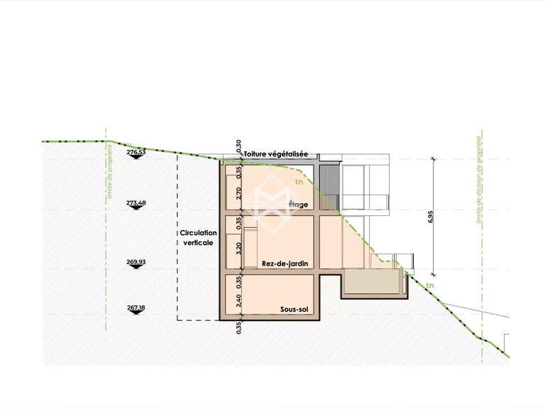 Terrain avec Vue mer Èze - 1101m²