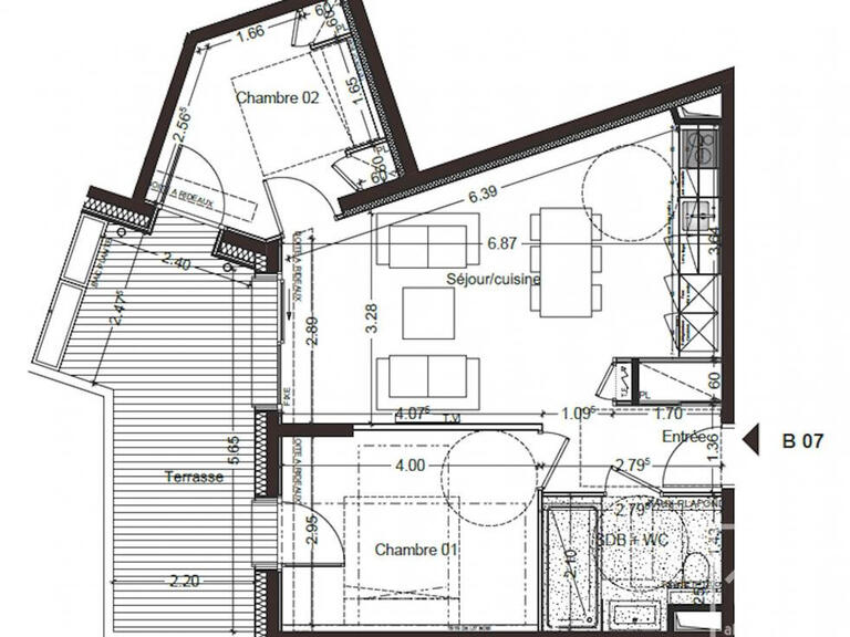 Apartment Huez - 2 bedrooms - 56m²