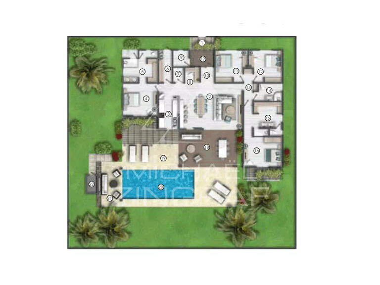 Villa Mauritius - 4 bedrooms - 256m²