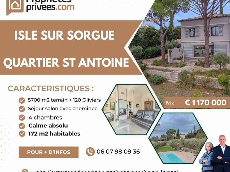 Propriété L'Isle-sur-la-Sorgue - 4 chambres