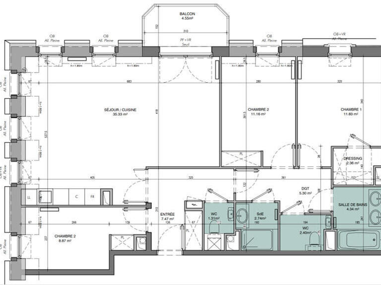 Appartement Le Touquet-Paris-Plage - 3 chambres