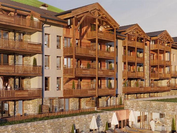 Appartement Les deux-alpes - 2 chambres - 56m²