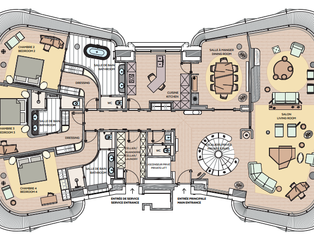 Location Appartement Monaco - 4 chambres