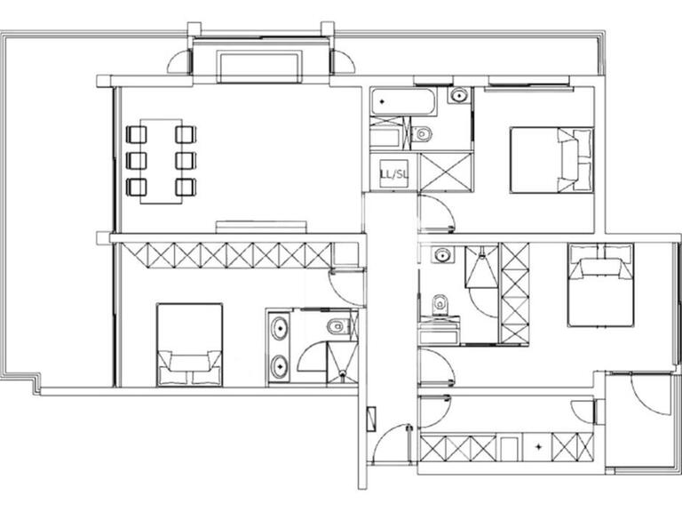 Appartement Monaco - 3 chambres - 148m²