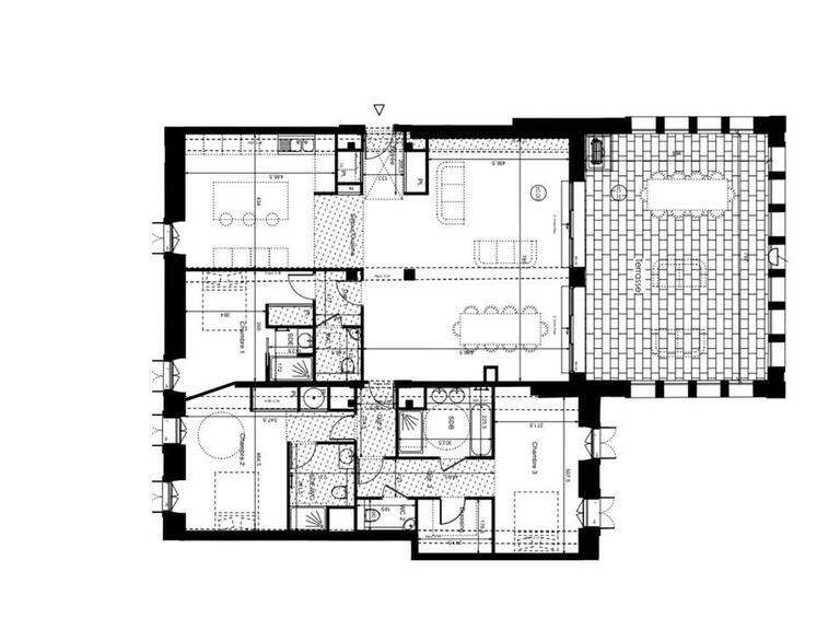 Appartement Montpellier - 3 chambres - 201m²