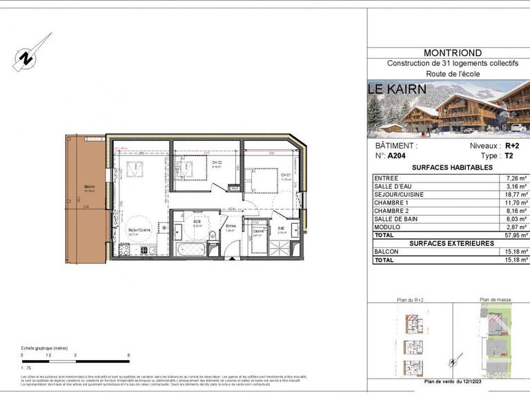 Apartment Montriond - 2 bedrooms - 57m²