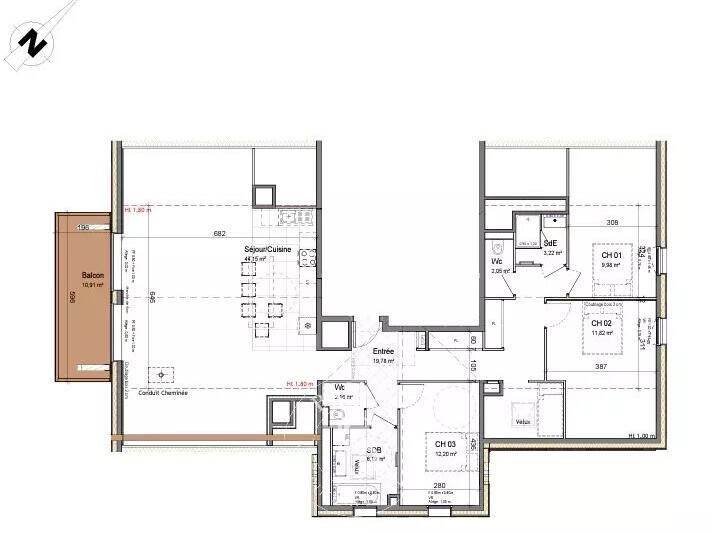 Apartment Morzine - 3 bedrooms - 111m²