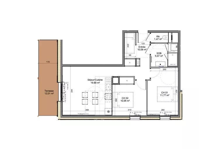 Appartement Morzine - 2 chambres - 58m²