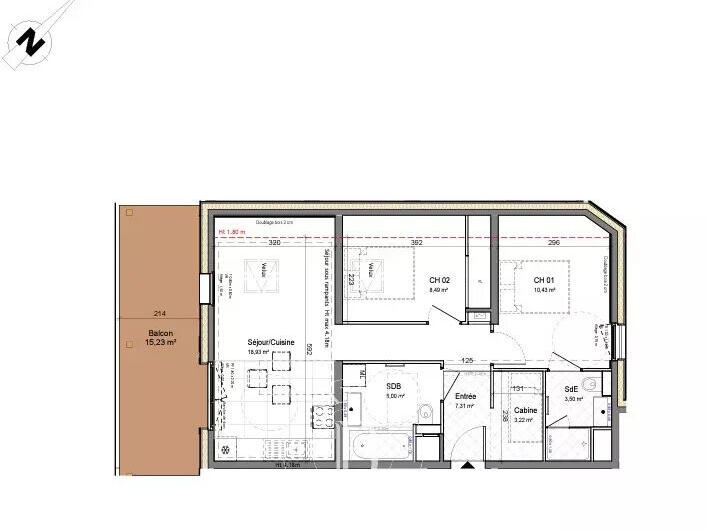 Apartment Morzine - 2 bedrooms - 57m²