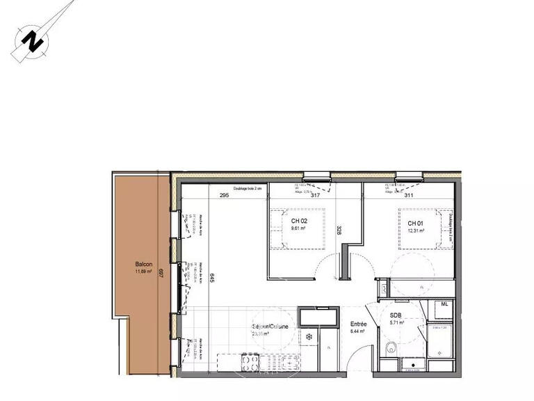 Apartment Morzine - 2 bedrooms - 57m²