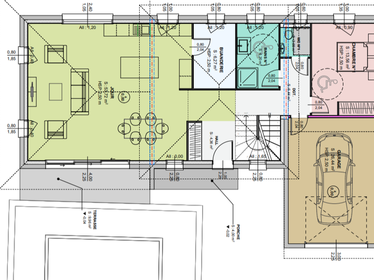 Maison Mours-Saint-Eusèbe - 3 chambres - 124m²