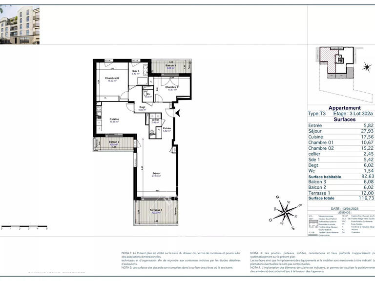 Apartment Nantes - 2 bedrooms - 92m²