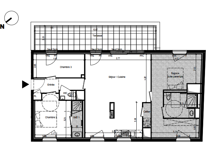 Appartement Nantes - 99m²