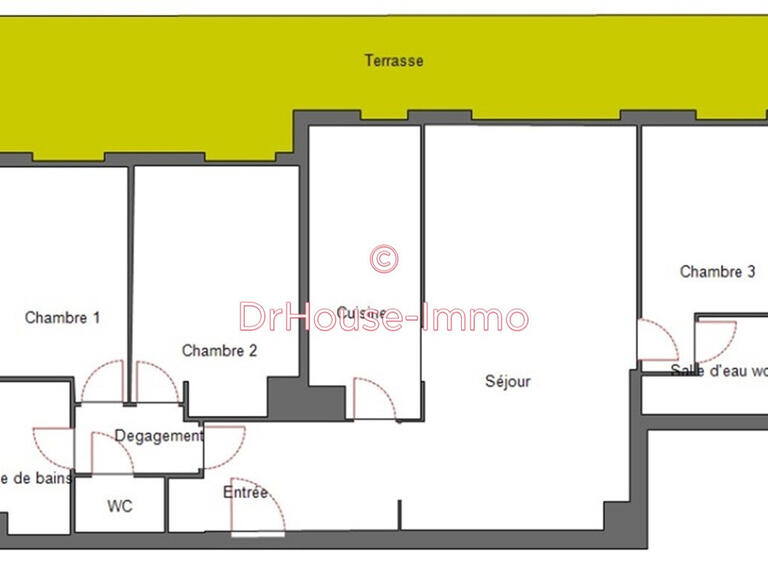 Appartement Nice - 3 chambres - 83m²