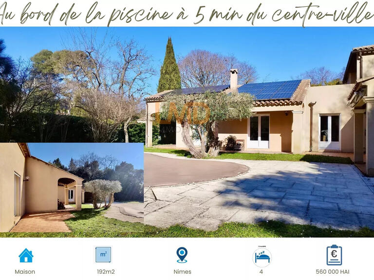 Maison Nîmes - 4 chambres - 283m²