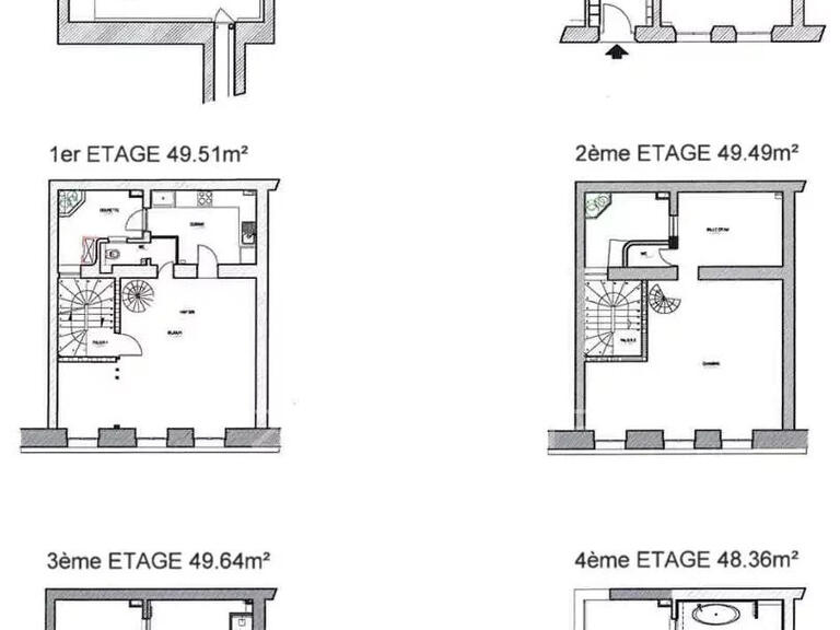 Vente Appartement Paris 3e - 4 chambres