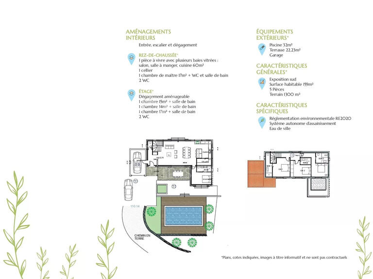 Villa Plan-de-la-Tour - 4 chambres - 159m²