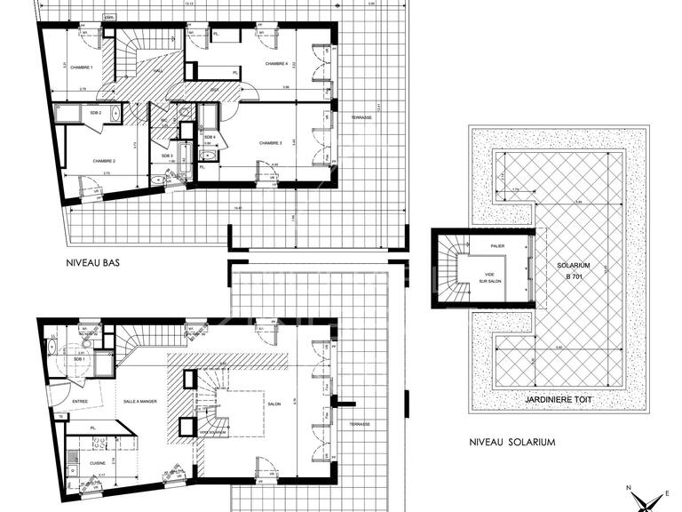 Appartement avec Vue mer Roquebrune-Cap-Martin - 4 chambres - 157m²