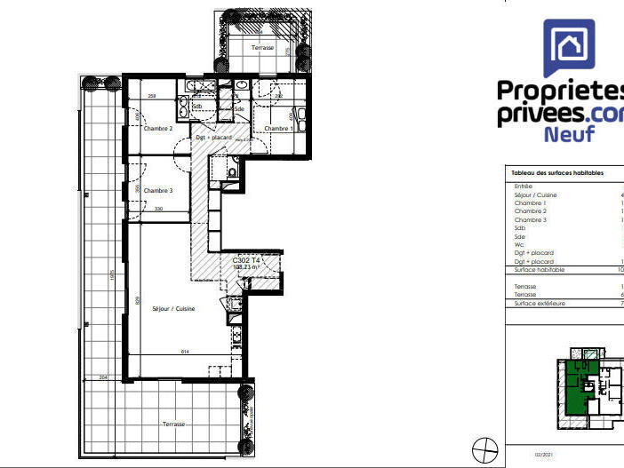 Vente Appartement Saint-Cyr-au-Mont-d'Or - 3 chambres