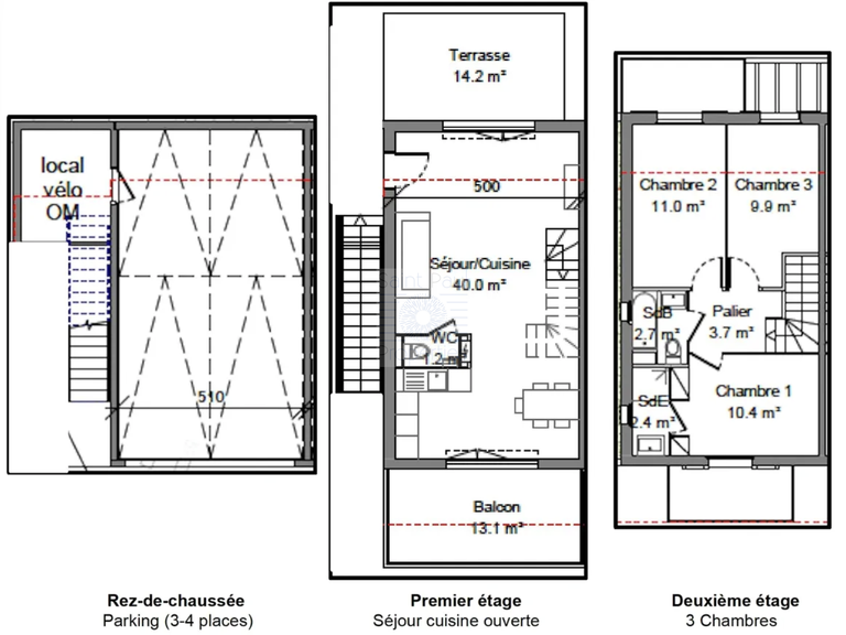 Maison Saint-Laurent-du-Var - 3 chambres - 80m²