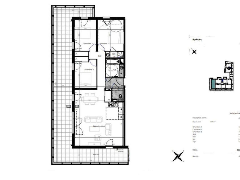 Appartement Sète - 3 chambres