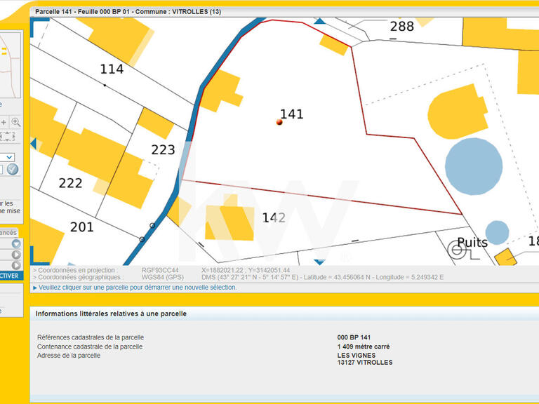 Terrain Vitrolles - 2050m²