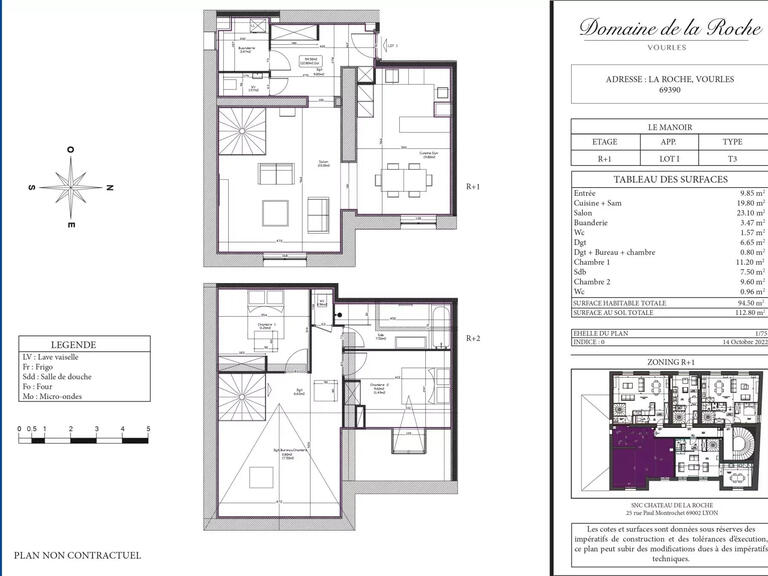 Vente Appartement Vourles - 2 chambres